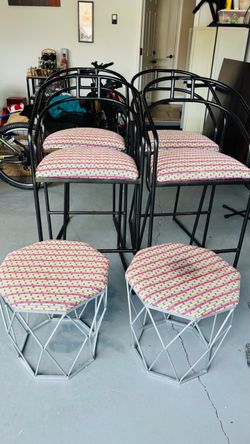Bar Stools (4) with 2 Tables