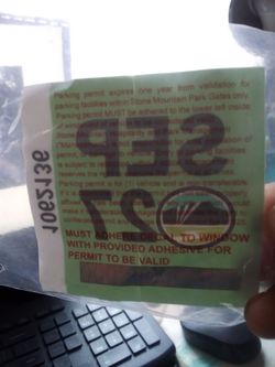 September annual parking pass exspire October 1st 2027