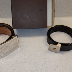 Louis Vuitton Mens Casual Jeans Belt & Monogram Dress Belt