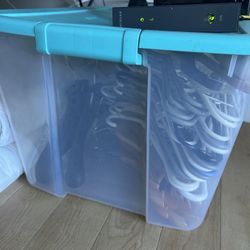 Dozens Of Clothes Hangers