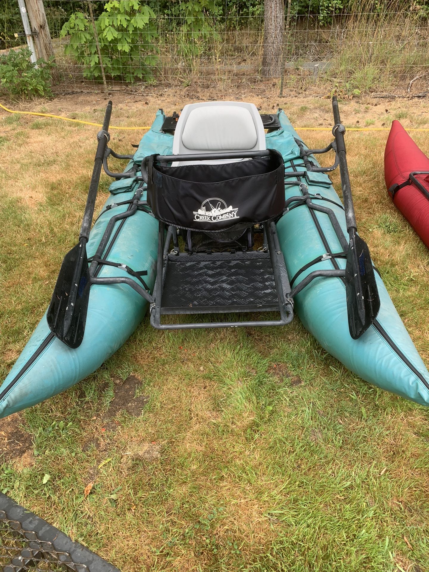 Creek Company ODC 1220 2-person pontoon boat & 1-man Cascade Pro pontoon boat