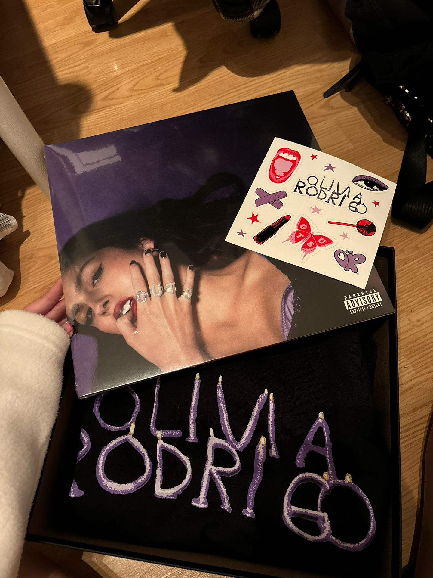 Olivia Rodrigo Guts Vinyl And Candle Hoodie Boxset
