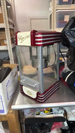 Popcorn machine. Working but missing some parts.