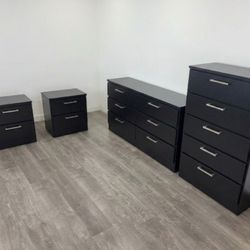 Dresser,  Chest And 2 Nightstands  - Cómoda,  Gavetero Y 2 Mesitas De Noche 