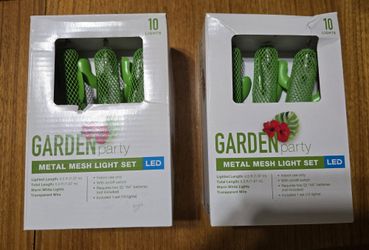 Cactus Metal Mesh Light Set -two Boxes Each Has 10 Little Cactus Lights. Total Lights Is Twenty $10.00 NEW. Pick-up In Aurora. 
