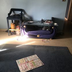 Complete living room set blue $800