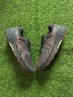 ASICS Gel Venture 9 Black Red Trail Running Shoes Men’s Size 12 Athletic Sneakers