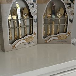 Brand New Silverware Será Of Two ( Each Set Service For 4), $47 Each Set