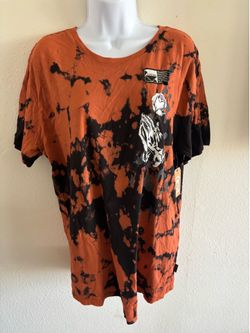 (L) Orange Tye Dye Shirt