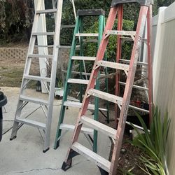 3 Ladders 8 Feet And 2 Ladders 6 Foot 