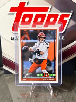 Topps Joe Burrow Cincinnati Bengals Football Card