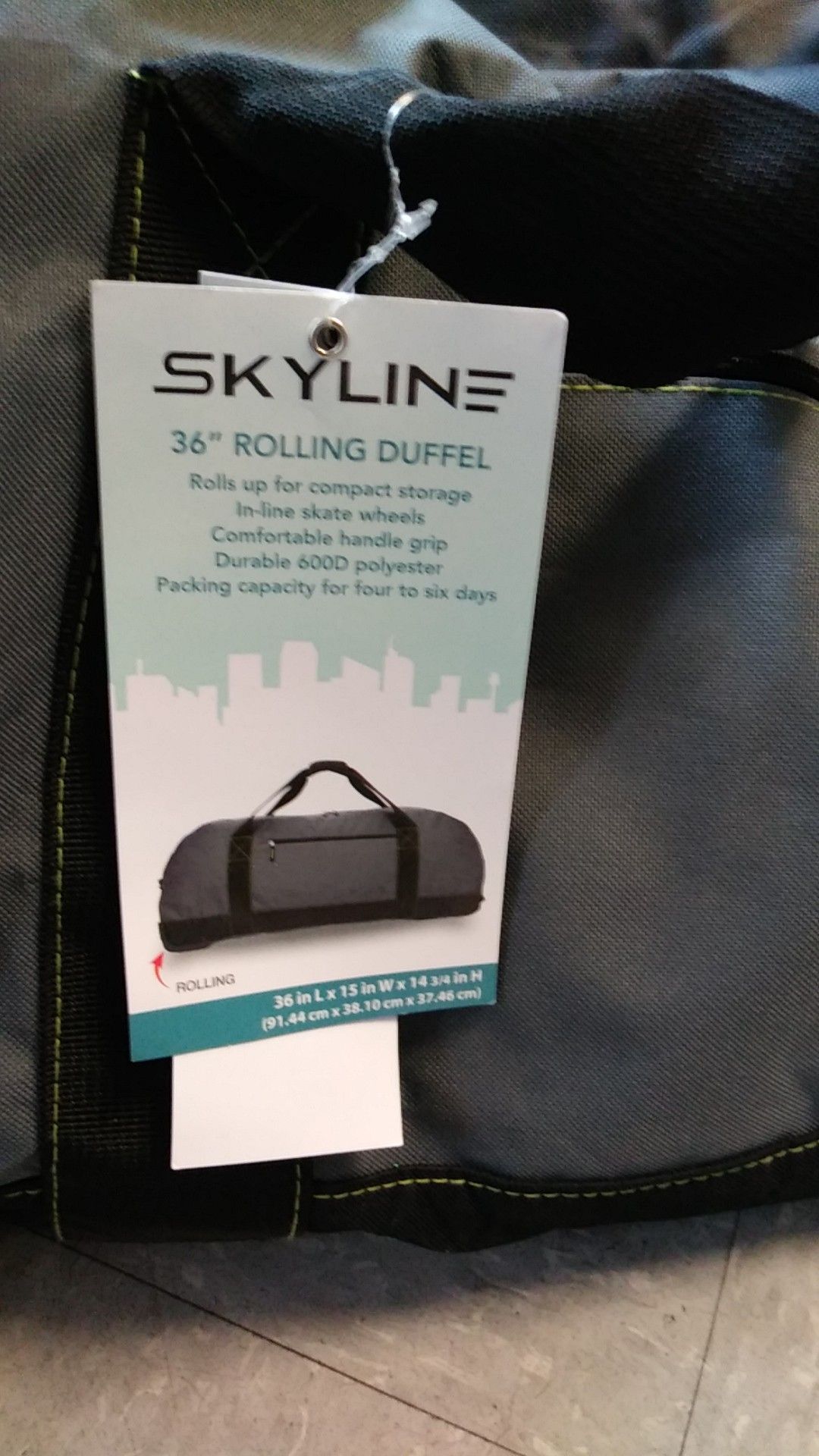 Skyline 36 rolling duffel bag hotsell