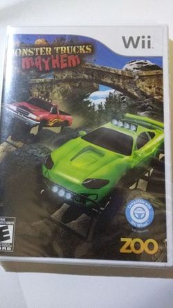Monster Trucks Mayhem Nintendo Wii Game. New
