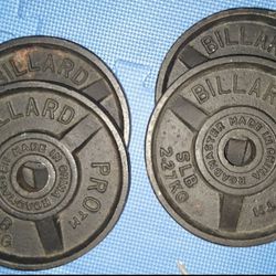 Set of 5lb Billard Pro Weight Plates
