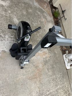 MaxKare foldable rowing machine- adjustable resistance home gym cardio tower