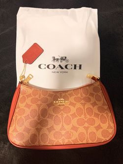 Coach Signature Shoulder Bag with Dust Bag