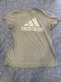 Adidas "The Go-To Tee" Heather Gray Graphic T-Shirt Men's Size Large L