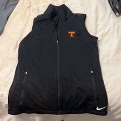 Nike Golf Vest. Black With Tennessee Volunteers Logo. Womens Medium