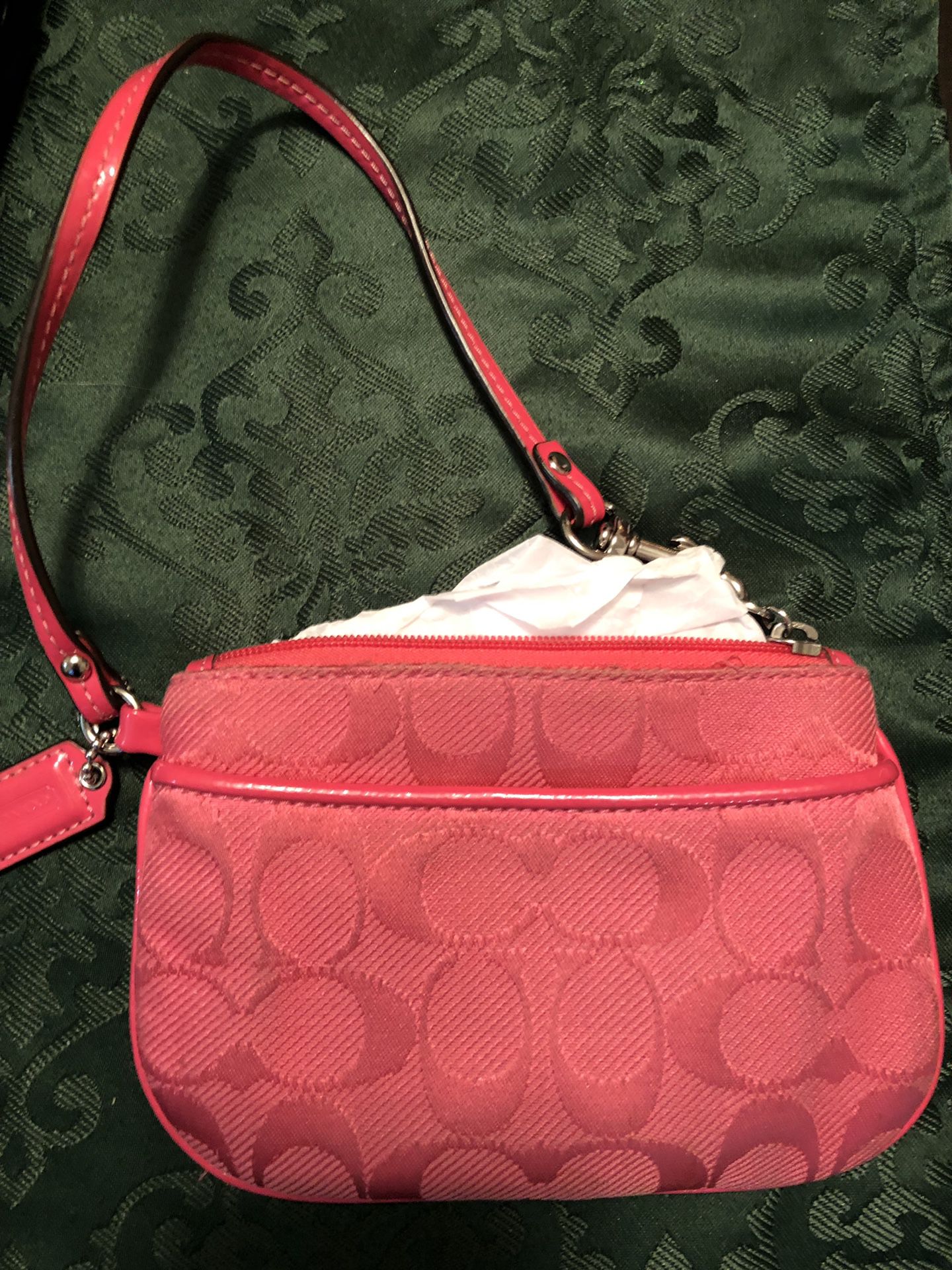 Brand New Authentic COACH pink wristlet