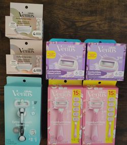 🔥 Gillette Venus Razor Bundle – 7 New Razors & Refill Cartridges | ComfortGlide, Sensitive & Pubic Hair | 50% OFF Today!