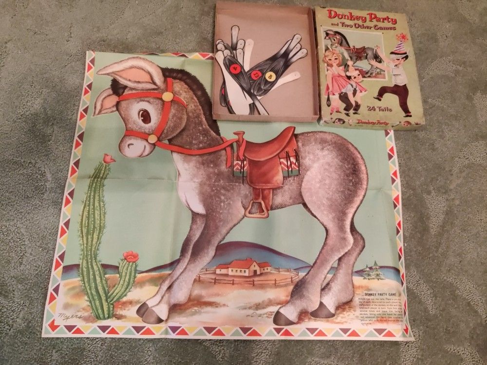 MID-CENTURY DONKEY PARTY GAME