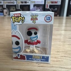 BITTY Forky Toy Story 4 1" Funko Pop #528 Movies Disney Pixar Animation Fork