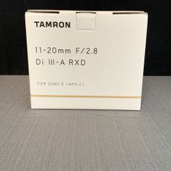 Tamron Lens 11-20mm F2.8 For Sony E-Mount