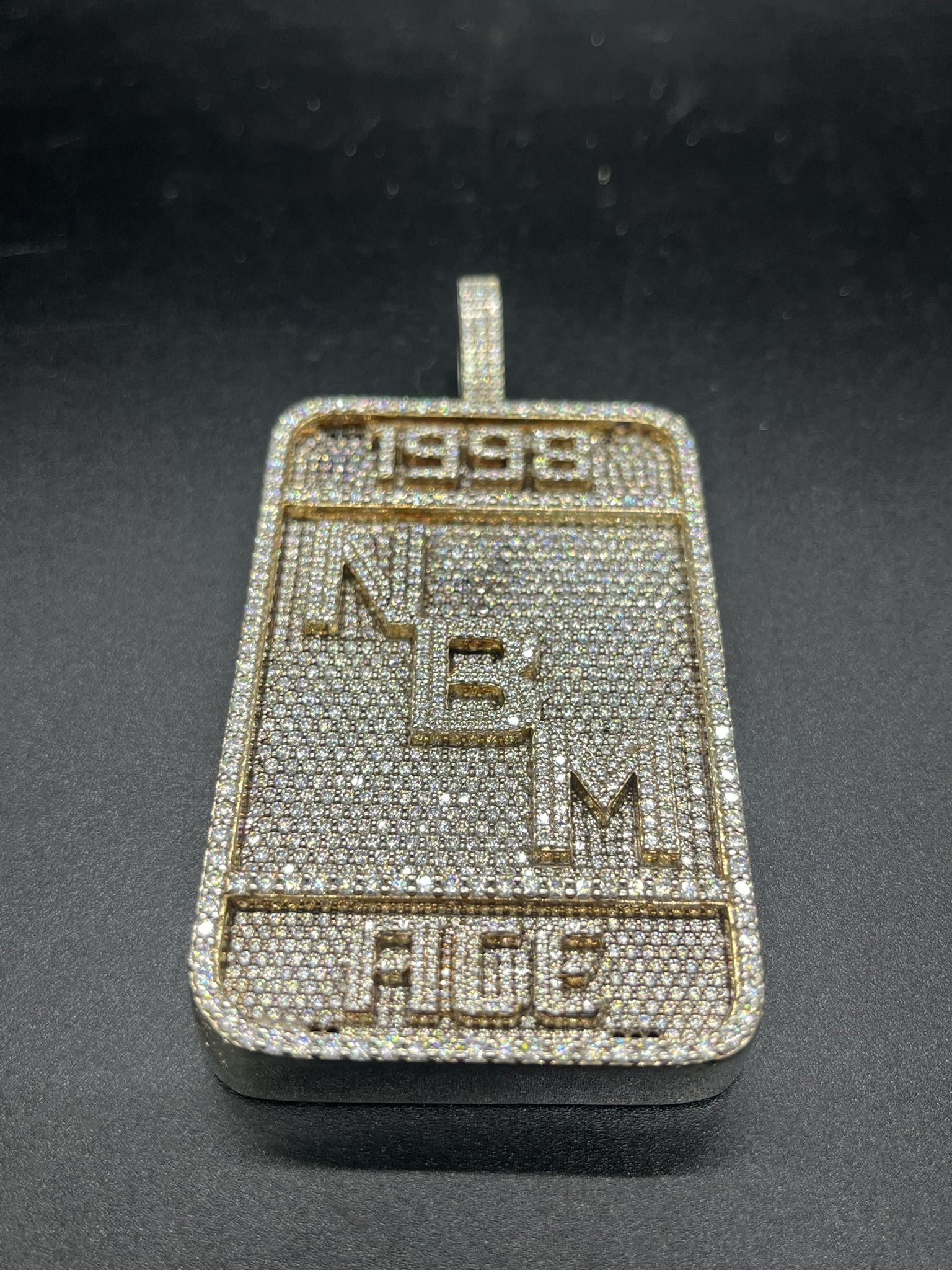 NBM pendant Silver DIAMONDS!