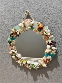 Handcrafted Seashell Mirror #1 & #2