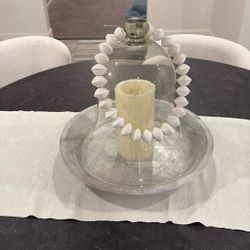 Arhaus Stone/Glass Cloche 