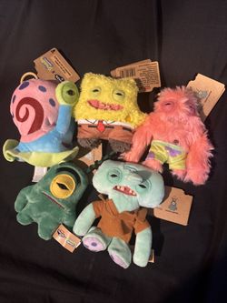 Fugglers x SpongeBob SquarePants Keychains Full Lot of 5