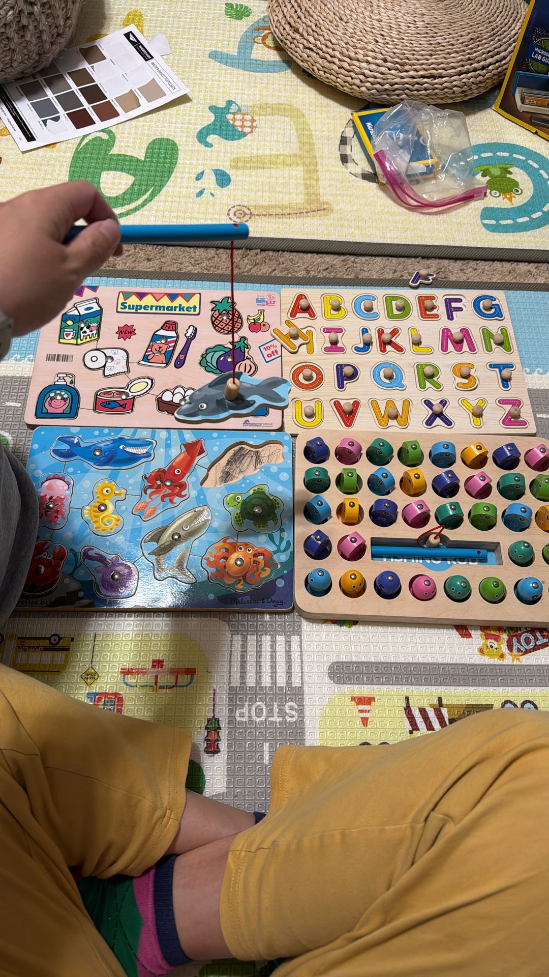 Baby Toddler 0-4y Puzzle Letter Number Animal Supermarket