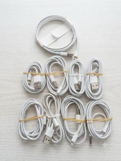 Lot of 9 Genuine Apple Lightning to USB Charging Cables