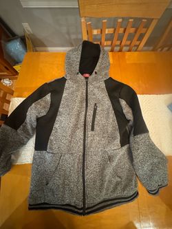 Retro Stitch Men’s XL Heavyweight Fleece-Lined Hooded Sweatshirt Jacket