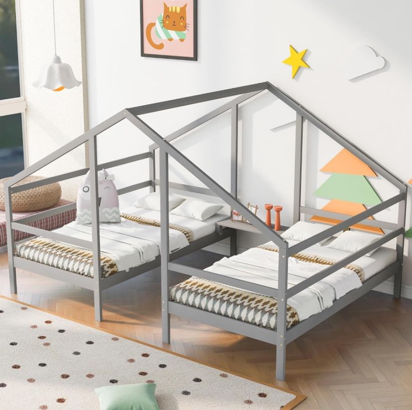 Double Twin Bed Frame