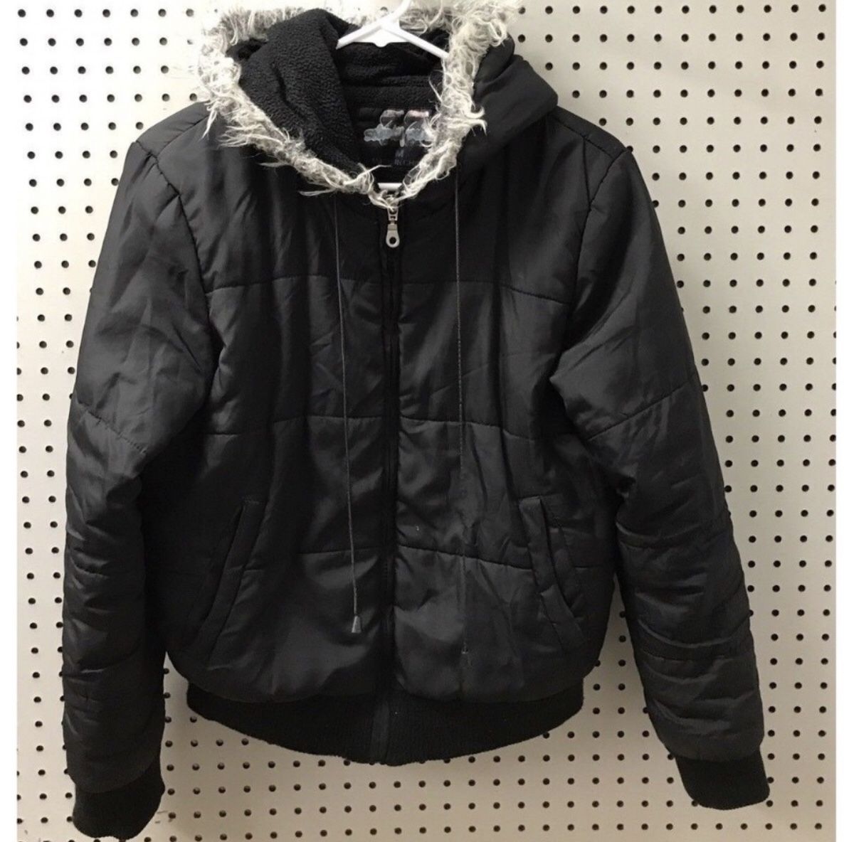 77 Seventy Seven Girls Youth M Black Coat Jacket