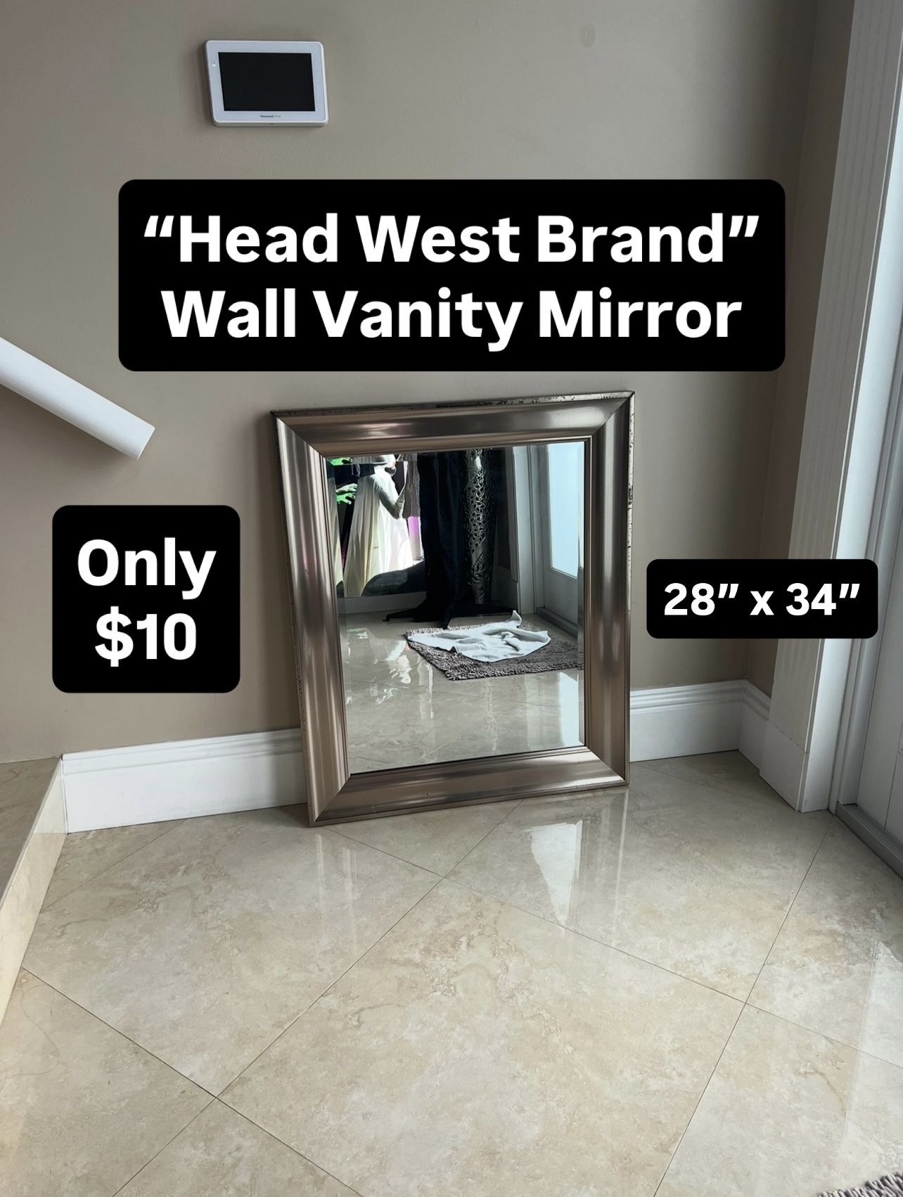 Head West Brand Wall Vanity Mirror (1 Available) Pickup Today Available