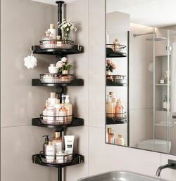 Tension shower caddy BLACK CISIREE