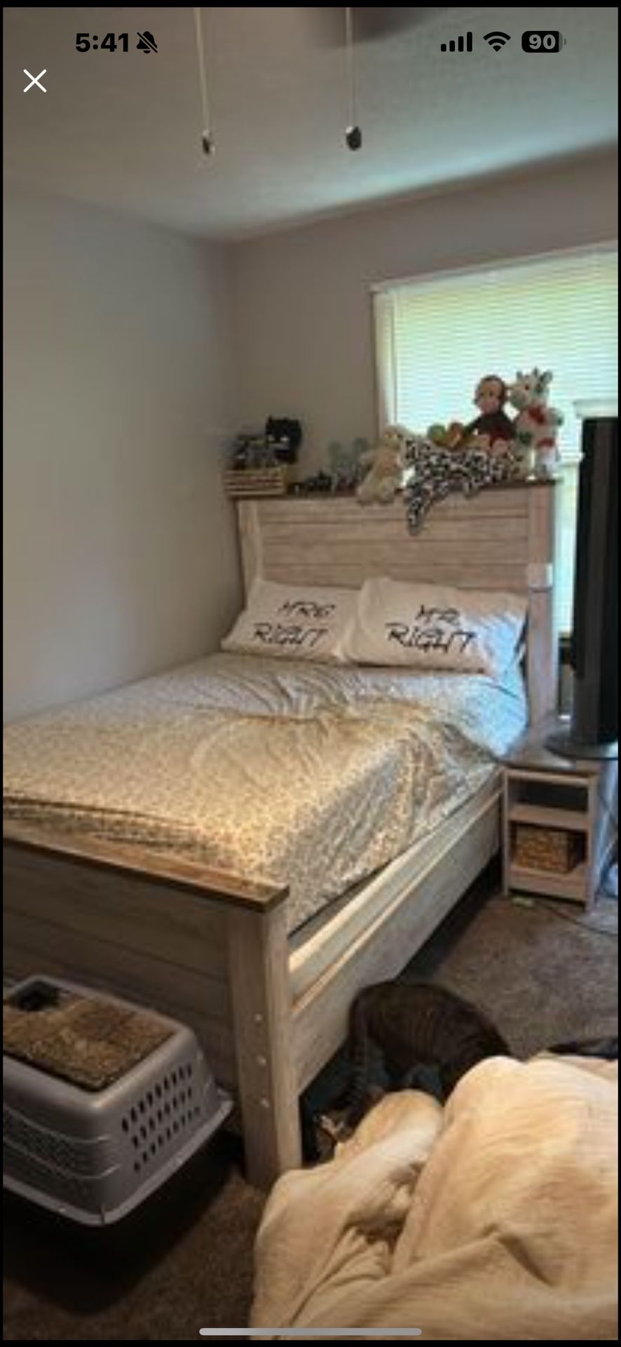 Bed set with dresser 