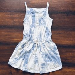 Little Girls Clothes Blue And White Tie Dye Dress Size 6T And Girls Size 10