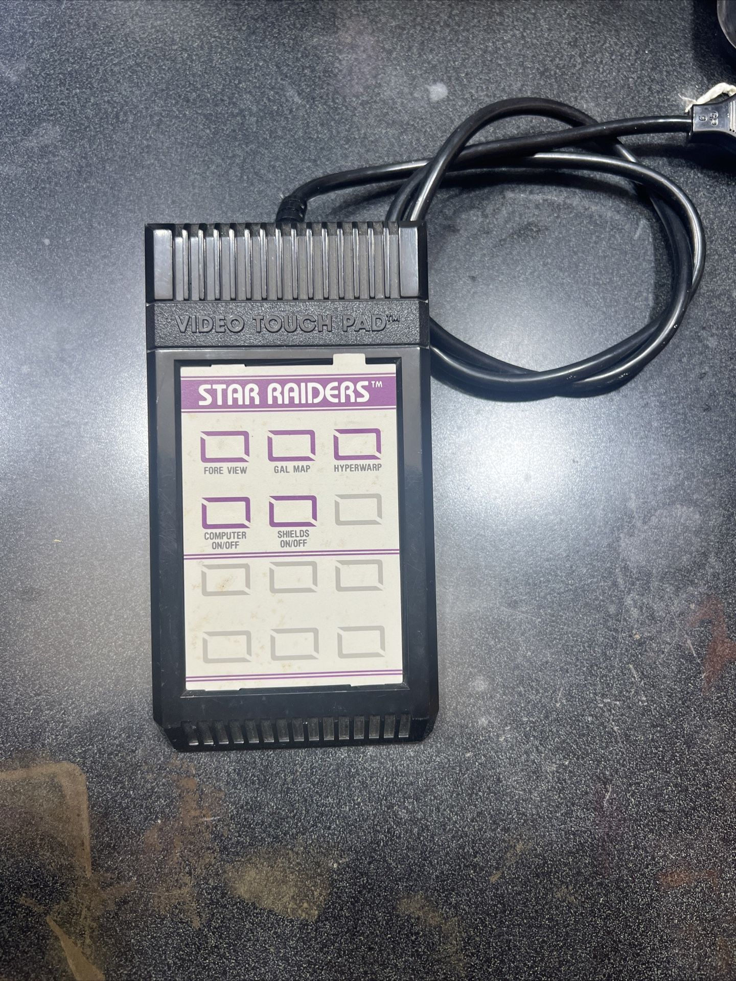 Atari 2600 Video Touch Pad Controller with Star Raiders Overlay