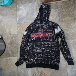 Men's Basquiat X Members Only Hoodie Jacket Size S