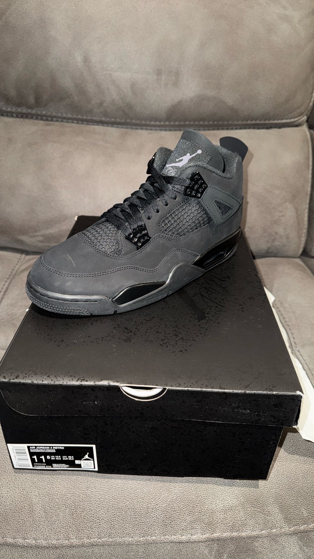 BlackCat Jordan 4 Size 11.5 