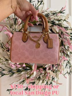 Rowan powder pink coach