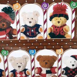 Knitted Sweater Teddy Bear Collection 