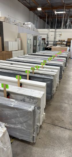 110” x 26” Kitchen Cabinet Quartz Slab Countertops 10% Off