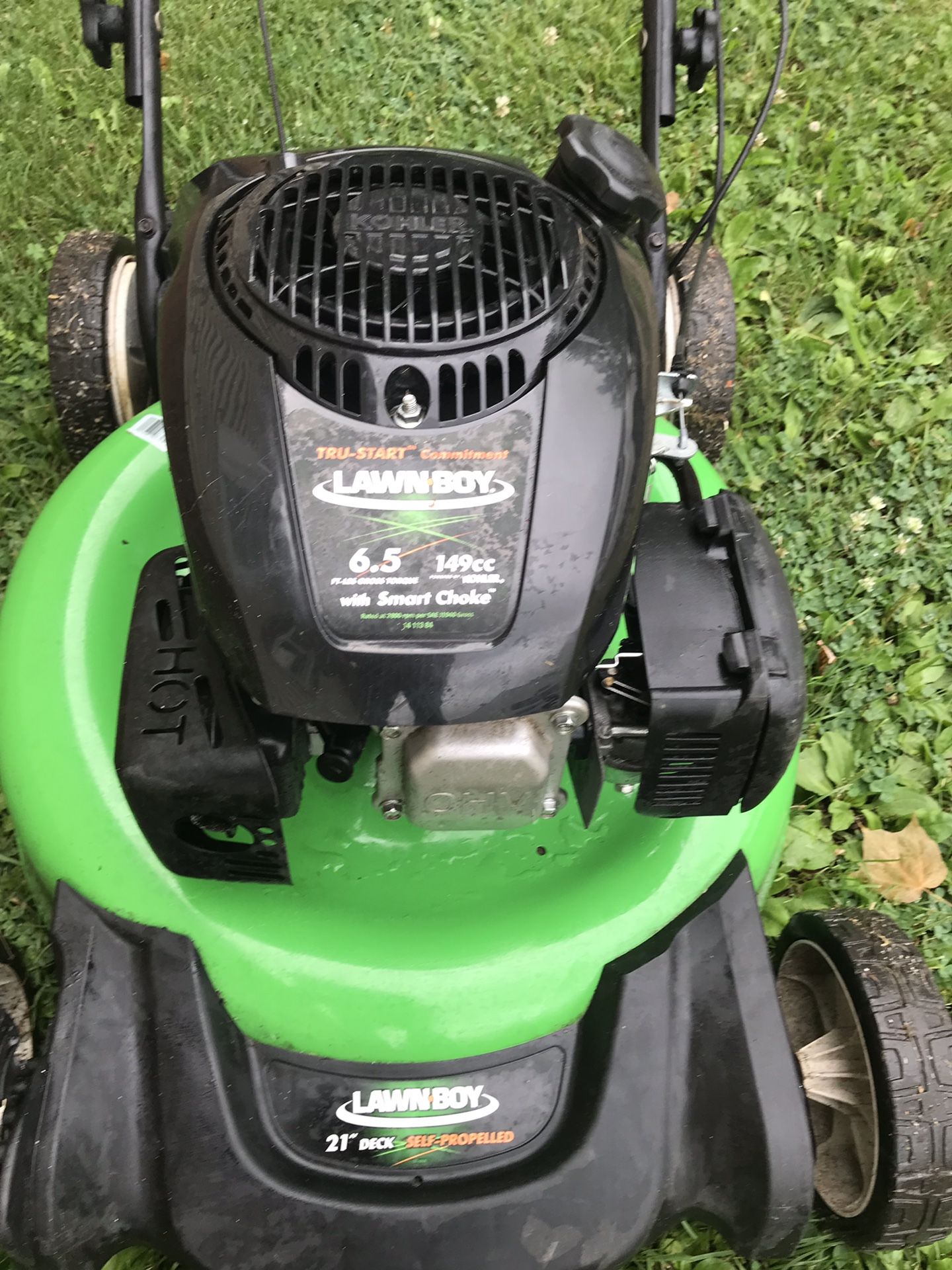 Lawn Boy mower with bagger