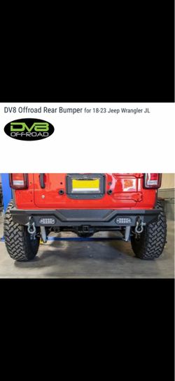 DV8 Offroad Rear Bumper for Jeep Wrangler JL