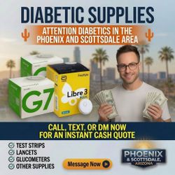 Cash for Sealed, Unexpired Diabetic Strips & Continuous Glucose Sensors