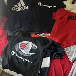 Multiple Boys Shirts Mostly Champion Tommy Adidas 